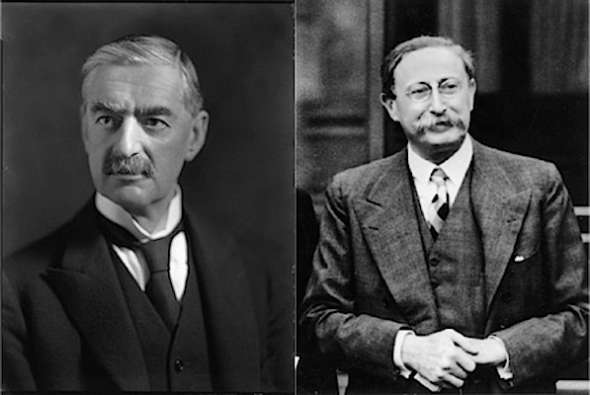 Neville Chamberlain & Leon Blum